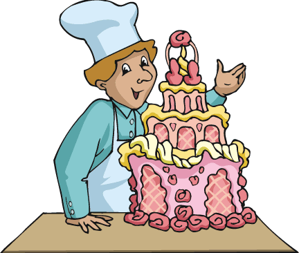bake a cake clipart