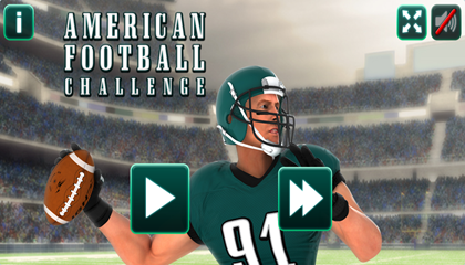 American Football Challenge Game.