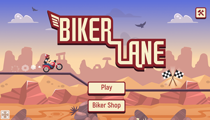 Biker Lane Game.