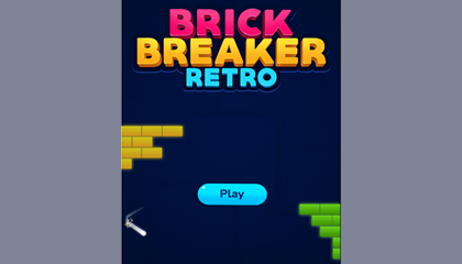 Brick Breaker Retro Game.