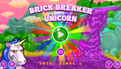 Brick Breaker Unicorn Game.