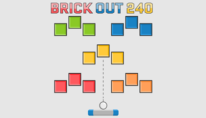 Brick Out 240 Game.