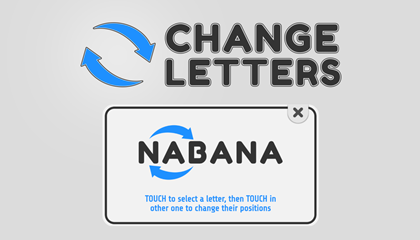 Change Letters Game.