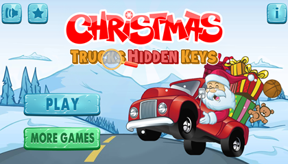 Christmas Trucks Hidden Keys Game.