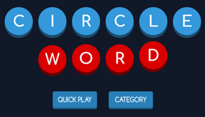 Circle Word Game.