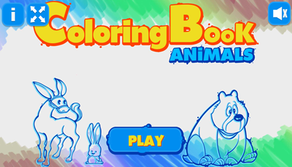 Coloring Book Animals Game.