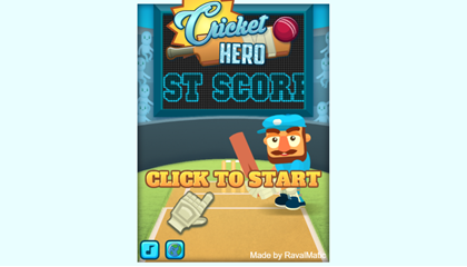 Cricket Hero Game.