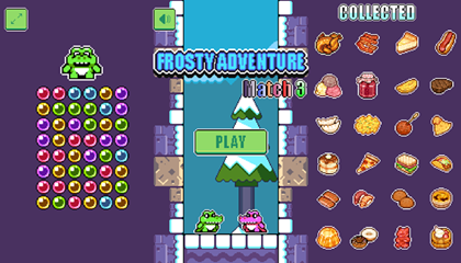 Frosty Adventure Match 3 Game.