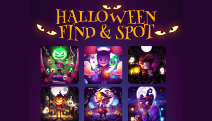 Halloween Find and Spot Game.