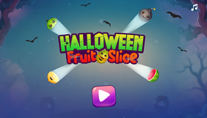 Halloween Fruit Slice Game.