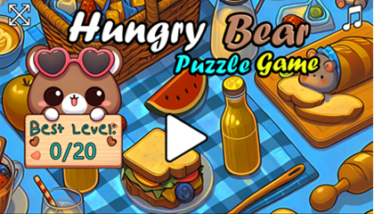 Hungry Bear Puzzle Game.