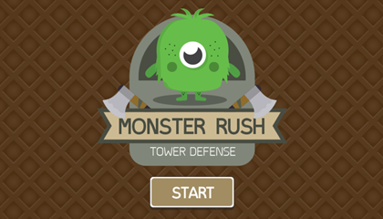 Monster Rush Tower Defense Game.