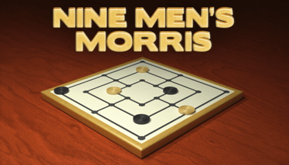 Nine Men's Morris Game.