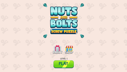 Nuts and Bolts Screw Puzzle Game.