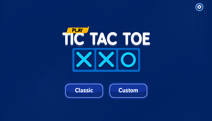 Play Tic Tac Toe Game.