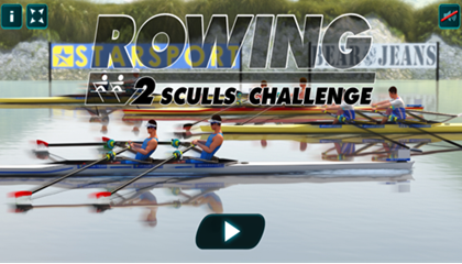 Rowing 2 Sculls Challenge Game.