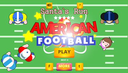 Santa's Run American Football Game.