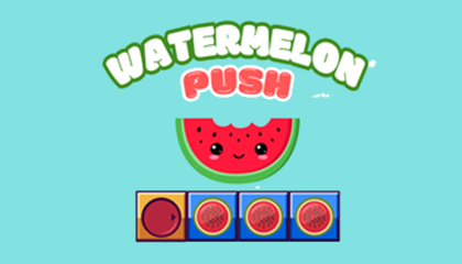 Watermelon Push Game.