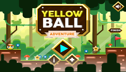 Yellow Ball Aventure Game.