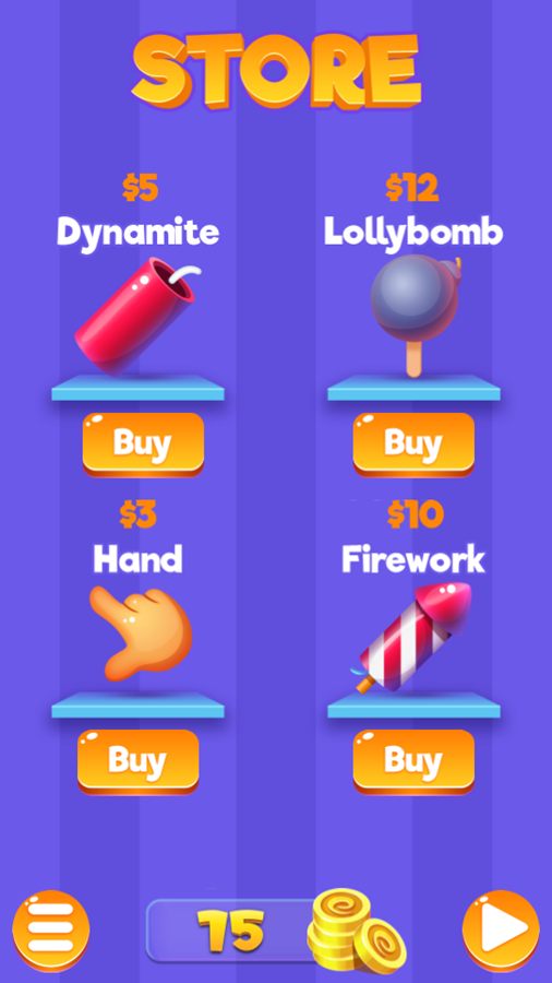 Candy Crush Game Store Screenshot.