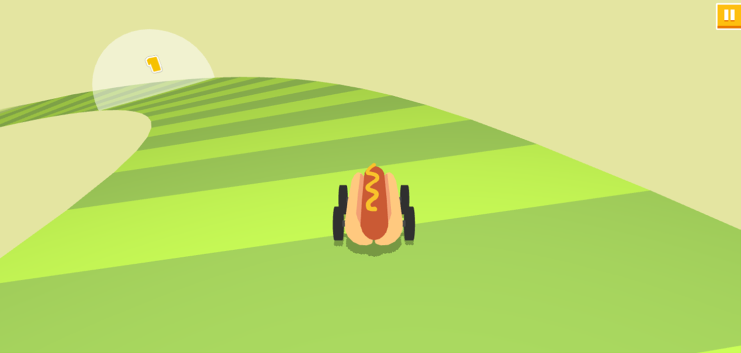 Dangerous Road Game Road Turn Screenshot.