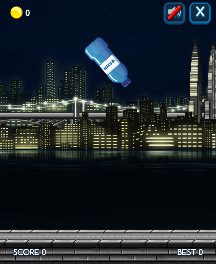 Flip The Bottle Game Screenshot.