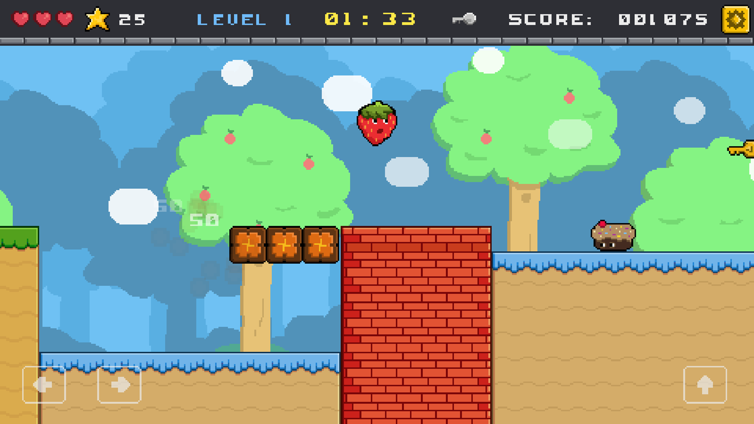 Frit Adventure Game Level Play Screenshot.