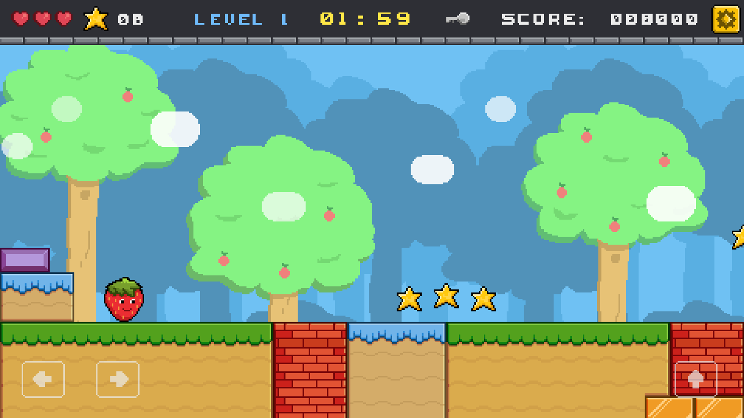 Frit Adventure Game Level Start Screenshot.