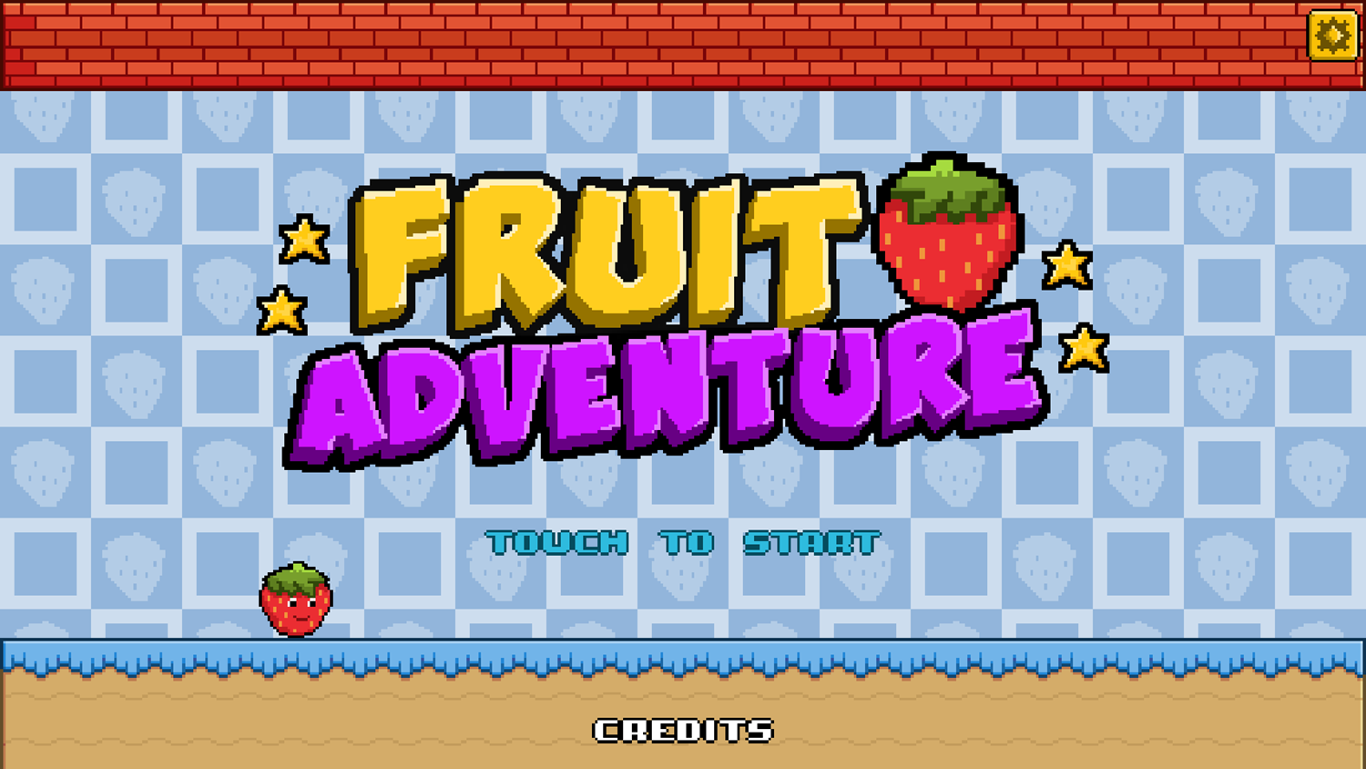 Frit Adventure Game Welcome Screen Screenshot.