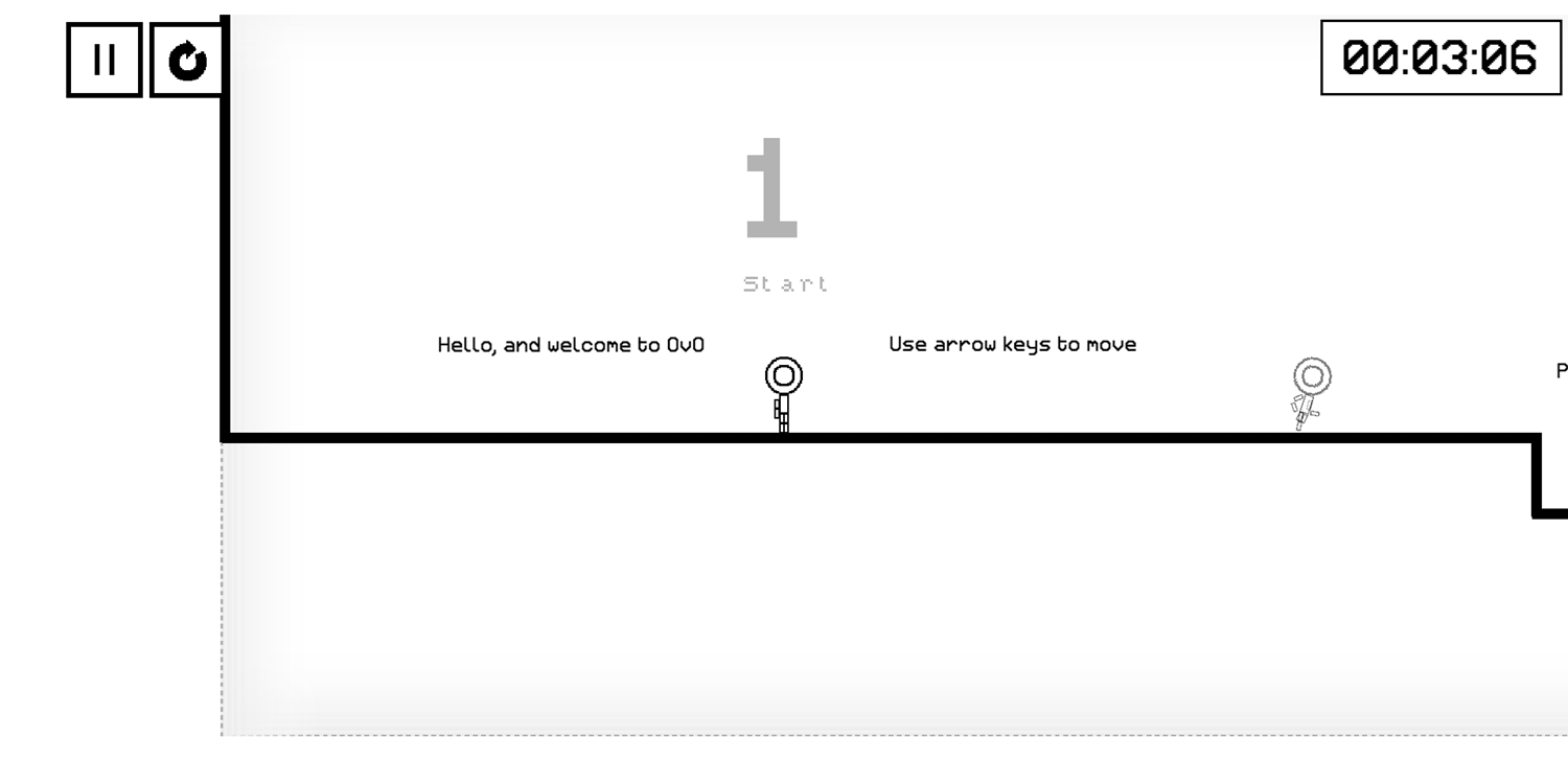 Ovo Game Movement Instructions Screenshot.