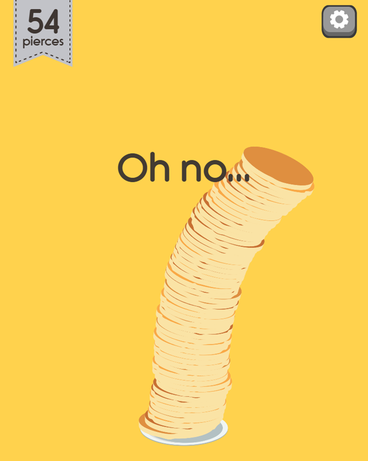 Pancake Pileup Game Fail Screenshot.