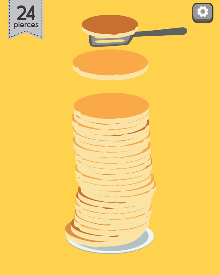 Pancake Pileup Game Play Screenshot.