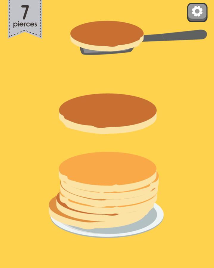 Pancake Pileup Game Start Screenshot.