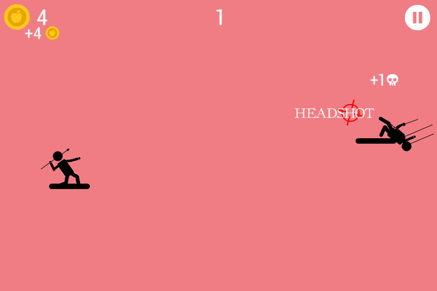 The Spear Stickman Game Headshot Screenshot.